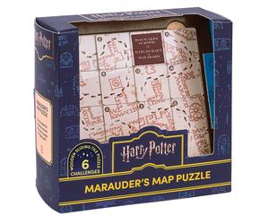 Ginger Fox Harry Potter Marauder's Map Wooden Sliding Puzzle Game