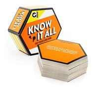 Ginger Fox Know It All Trivia Card Game - Family Quiz & Travel Game Ages 8+ | Fast-paced general knowledge fun for kids, teens & adults. 80 trivia cards in a compact travel game for family game nights.