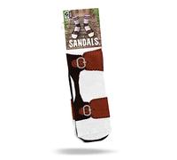 Ginger Fox Novelty Sandal Socks | Silly Joke Gift For Men | UK Adult Shoe Size 5-11 | Great Stocking Filler For Dad, Uncle, Brother | Fun Secret Santa Present