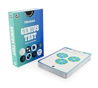 Ginger Fox Official Mensa Genius Test - Test Your Brainpower - 50 Double-Sided Puzzle Cards