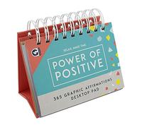 Ginger Fox Positive Affirmation 365 Days Desk Flip Pad | Relax & Make Time Daily Inspirational Quotes | Bright Work Gift of Self-Empowerment & Optimistic Thinking | Christmas Secret Santa Present