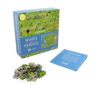 Ginger Fox Puzzle Cru Wines Of France 1000 Piece Colourful Jigsaw Puzzle - A Beautiful Gift For Wine Lovers - Enjoy Travelling The French Vineyards From Your Own Home