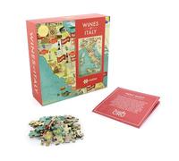 Ginger Fox Puzzle Cru Wines Of Italy 1000 Piece Colourful Jigsaw Puzzle - A Beautiful Gift For Wine Lovers - Enjoy Travelling The Italian Vineyards From Your Own Home