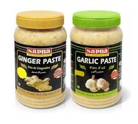Ginger & Garlic Paste 1KG - Authentic & Flavorful Cooking Essential | Convenient & Versatile for Culinary Use (Ginger and Garlic Paste (1kg Each))