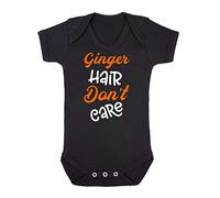 Ginger Hair Don’t Care Statement Baby Grow Vest, 0-3 Months, Black