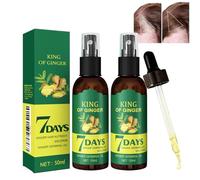 Ginger Hair Growth Spray, Natural Herbal Essence with Ginseng, Ginger Hair Care Spray for Thinning Hair and Scalp Care - Scalp Nourishing Care, 30ml (2pcs)