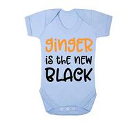 Ginger is The New Black Statement Baby Grow Vest, 3-6 Months, Pastel Blue