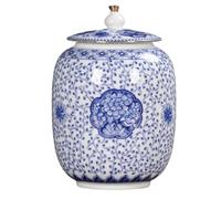 Ginger Jar Ginger Jar Decorative Ancient Chinese Imperial Enamel Porcelain Vase Temple Jars Tea Storage Decorative Storage(C,20 * 29.5cm)