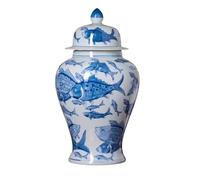 Ginger Jar Porcelain Vase Temple Jar With Lids Ceramic Ginger Jars Decorative For Home Table Decorative Storage