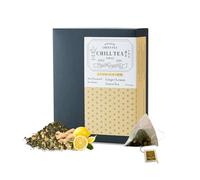 Ginger Lemon Green Tea Bags by CHILL TEA Tokyo (30 Tea Bags)-Ginger Tea, Lemon Tea, Japanese Loose Leaf Teabags- Plastic-free, Plant-based Tea Bags, Ginger & Citrus Flavour, Taste of Japan