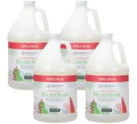 Ginger Lily Farms Botanicals All-Purpose Liquid Hand Soap Refill, 100% Vegan & Cruelty-Free, Apple Pear Scent, 1 Gallon (Pack of 4)