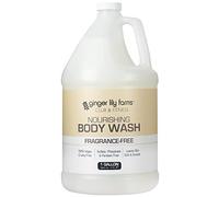 Ginger Lily Farms Club & Fitness Nourishing Body Wash, 100% Vegan & Cruelty-Free, Bath & Shower Gel for Men and Women, Fragrance Free, 1 Gallon (128 fl. oz.) Refill