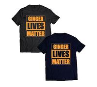 Ginger Lives Matter T-Shirt Happy Halloween Spooky Scary Positive Affirmations for Ginger People Irish Adult Kids Tee Top (Black, 4XL)