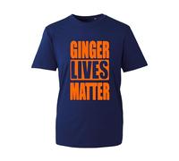 Ginger Lives T Shirt Gingers Humor Lifes Matters Rude Meme Design Funny Unisex Kids Adult T Shirt top (Navy, XL)