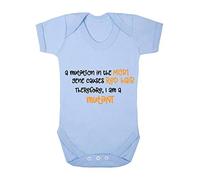 Ginger Mutation Gene Mcr1 Statement Baby Grow Vest, 6-12 Months, Pastel Blue