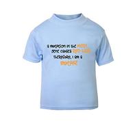 Ginger Mutation Gene Mcr1 Statement Short Sleeve Cotton Kids t Shirt, 2-3 Years, Pastel Blue