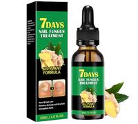 Ginger Nail Fungus Treatment for Toenail - Fungal Nail Treatment - 7 Days Nail Fungus Treatment Extra Strength for Thickening, Yellow-Brown Discoloration, Ragginess, 30ml/1.0 fl.oz