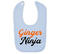 Ginger Ninja Statement Cotton Baby bib - Pastel Blue