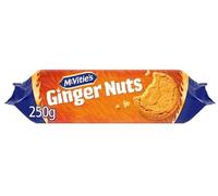 Ginger Nut Biscuits 250g "Deliciousness that brings a smile" Gift Hamper Treat For All Occasions (Pack Of 6)