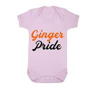 Ginger Pride Statement Baby Grow Vest, 3-6 Months, Pastel Pink