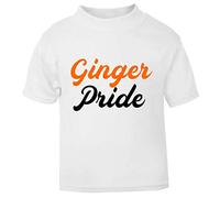 Ginger Pride Statement Short Sleeve Cotton Kids t Shirt, 2-3 Years, White