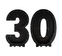Ginger Ray 30th Balloon Black Mosaic Frame Decoration Party Backdrop