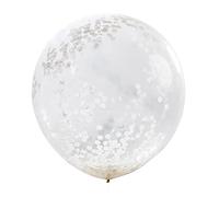 Ginger Ray Confetti Filled Clear Balloons X 3 Party Decorations, 36" Beautiful Botanics