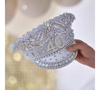 Ginger Ray 40th Birthday Silver Embellished Sequin Hat Milestone Party Wearable Accessory, Letter Print, M