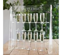 Ginger Ray Acrylic Drinks Wall Stand Holder for Weddings, Parties & Hen Parties,White