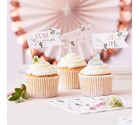 Ginger Ray Afternoon Tea Cupcake Toppers - Lets Par Tea