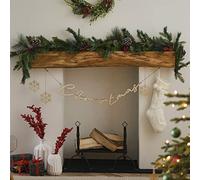 Ginger Ray Artificial Foliage Christmas Berry & Pinecone Fireplace Garland Decoration, 1.8 Metres, RUS-160