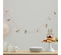 Ginger Ray Best Mum Ever Eco Bunting Banner Mothers Day Hanging Decoration 2m, Multi