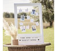 Ginger Ray Botanical Wedding Alternative Guest Book with Frame, Pegs, String & Letter Board