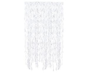Ginger Ray Botanical Wedding White Leaf Foliage Curtain Backdrop 100m