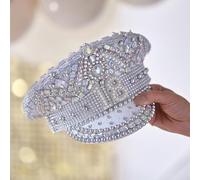Ginger Ray boy 18th Birthday Silver Embellished Sequin Hat Milestone Party Wearable Accessory, M