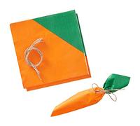 Ginger Ray Bunny Carrot Party Napkins with Twine-16 Pack-Hoppy Easter, Paper, Ribbon, Multi