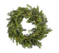 Ginger Ray Cedar Pine Foliage Christmas Wreath with Lights