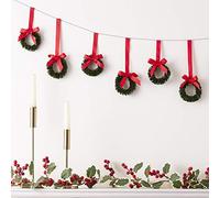 Ginger Ray Christmas Hanging Bunting with Wreaths Reusable Decoration