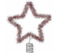 Ginger Ray Christmas Pink Tinsel Tree Star Topper Decorative Accessory