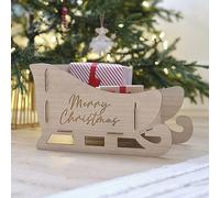 Ginger Ray Christmas Present Wooden Sleigh to Fill Stocking Alternative