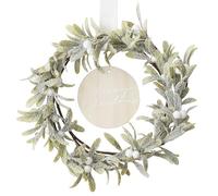 Ginger Ray Christmas Wreath Mistletoe Reusable Decoration, Gold