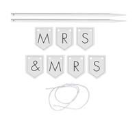 Ginger Ray Customisable Mr & Mrs Wedding Cake Topper Bunting Decoration