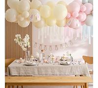 Ginger Ray Easter Bunny Balloon Arch Decoration Kit with Streamers