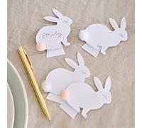 Ginger Ray Easter Bunny Place Cards with Pom Pom Tails Pack of 6