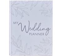Ginger Ray Eco-Friendly Wedding Planner Notebook-52 Pages, Green, White