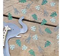 Ginger Ray Eco Safari Theme Jungle Leaf & Monkey Party Table Confetti Decoration