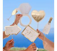 Ginger Ray Engagement Party Photo Booth Props Pack of 10