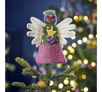 Ginger Ray Felt Angel Christmas Tree Topper Decorative Accessory