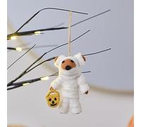 Ginger Ray Felt Mummy Bear Hanging Ornament Halloween Tree Decoration