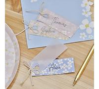 Ginger Ray Floral Ditsy Print & Vellum Paper Place Cards Pack of 10, Multi-Coloured